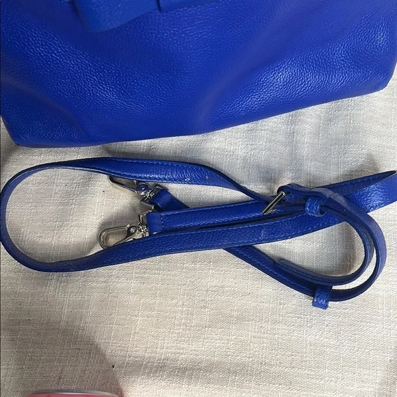 Kate Spade Maise Blue Bow Satchel Bag with Gold Hardware - Picture 9 of 10